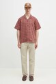 Бавовняна сорочка Carhartt WIP S/S Furoshiki Shirt I034549.2UJXX коричневий