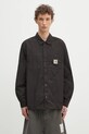 Carhartt WIP koszula Canby Shirt Jac gładkie czarny I035243.0D2XX