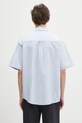 Odzież Carhartt WIP koszula bawełniana S/S Braxton Shirt I031454.1ONXX niebieski