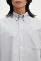 Bavlněná košile Carhartt WIP S/S Braxton Shirt šedá I031454.2V3XX