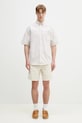 Carhartt WIP koszula bawełniana S/S Braxton Shirt I031454.2V4XX beżowy