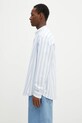 Carhartt WIP cămașă din bumbac L/S Dillion Shirt I033027.21TXX albastru SS25