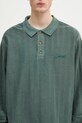 Хлопковый лонгслив Carhartt WIP L/S Morrison Rugby Shirt зелёный I034568.CIPG