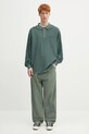 Хлопковый лонгслив Carhartt WIP L/S Morrison Rugby Shirt I034568.CIPG зелёный