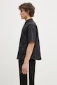 Πουκάμισο Alpha Industries Short Sleeve Utility Shirt 756117.03 μαύρο SS25