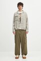 C.P. Company camicia di lino 18CMOS240A005415G grigio