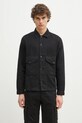 Рубашка с примесью льна C.P. Company casual чёрный 18CMOS242A006501G