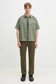 C.P. Company koszula bawełniana 18CMSH249A005328G zielony