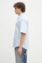 Pamučna košulja Kenzo FF55CH1279LO.64 plava SS25