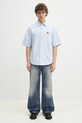 Kenzo koszula bawełniana FF55CH1279LO.64 niebieski
