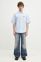 Хлопковая рубашка Kenzo FF55CH1279LO.64 голубой