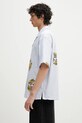Βαμβακερό πουκάμισο Kenzo FF55CH1309A5.64 μπλε SS25
