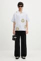 Kenzo camicia in cotone FF55CH1309A5.64 blu
