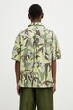 Clothing Kenzo linen blend shirt FF55CH1309P1.45 green