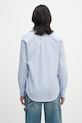 Одежда Хлопковая рубашка Martine Rose Classic 401WS15509 голубой