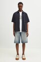 Norse Projects koszula Hermann Travel Light SS N40.0824.7004 granatowy