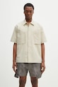 Norse Projects cămașă Hermann Travel Light SS scurt bej N40.0824.0920