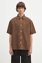Norse Projects koszula Mo Oversized Fil Coupe SS Shirt klasyczny brązowy N40.0830.2033
