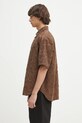 Košile Norse Projects Mo Oversized Fil Coupe SS Shirt N40.0830.2033 hnědá SS25