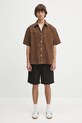 Norse Projects koszula Mo Oversized Fil Coupe SS Shirt N40.0830.2033 brązowy