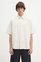 Рубашка Norse Projects Mo Oversized Fil Coupe SS Shirt casual бежевый N40.0830.0957