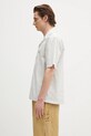Norse Projects cămașă din bumbac Mads Poplin Stripe SS N40.0831.0957 alb SS25