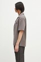 Хлопковая рубашка Daily Paper Chain Stitch Ss Shirt 2511125 серый SS25