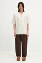 Daily Paper koszula Linen Ss Shirt 2511123 beżowy