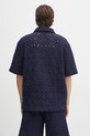 Odzież Daily Paper koszula Lace Shield Ss Shirt 2511118 granatowy