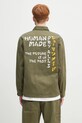 Abbigliamento Human Made camicia in cotone Military Shirt HM29SH004 verde