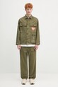 Human Made camicia in cotone Military Shirt HM29SH004 verde