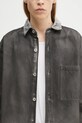 Marcelo Burlon koszula jeansowa Gradient Denim Overshirt Black White szary CMYE01DS25DEN0011001