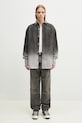 Marcelo Burlon denim shirt Gradient Denim Overshirt Black White CMYE01DS25DEN0011001 gray