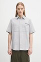 No Problemo koszula bawełniana SS Uniform Shirt bawełna szary NP4010303
