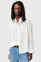 Bavlnená košeľa AllSaints KARMI jednofarebný biela M040SC