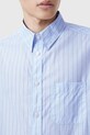 AllSaints camasa din bumbac MARCEL M042SC albastru SS25