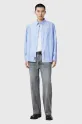 AllSaints camasa din bumbac MARCEL M042SC albastru