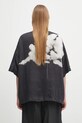 Oblečenie Ľanová košeľa Undercover Shirt/blouse UC1E4401.1 čierna