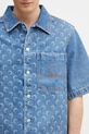 Marine Serre denim shirt Moon Laser Denim Workwear blue MSI017A.CDEN0002
