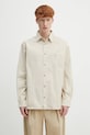 A.P.C. koszula bawełniana Surchemise Malo klasyczny beżowy COHGG.H32023