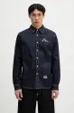 Одяг Джинсова сорочка Evisu Hakutaku Daicock Printed Denim LS 2ESHTM5DL1146 темно-синій