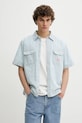 Levi's koszula bawełniana SS DALTON WORKER WW bawełna niebieski 001TA