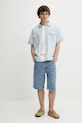 Levi's koszula bawełniana SS DALTON WORKER WW 001TA niebieski SS25