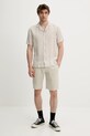 Сорочка з льону Marc O'Polo 524742841062 бежевий SS25