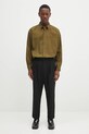 Βαμβακερό πουκάμισο NEIGHBORHOOD Plain Shirt Ls 242SPNH.SHM02 πράσινο