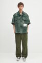 Bavlněná košile Maison MIHARA YASUHIRO Amateur Sewn S/S Shirts A14SH084 zelená