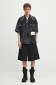 Бавовняна сорочка Maison MIHARA YASUHIRO Amateur Sewn S/S Shirts A14SH084 чорний