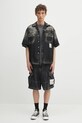 Πουκάμισο Maison MIHARA YASUHIRO Bowling S/S Shirts J14SH186 μαύρο