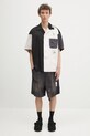 Maison MIHARA YASUHIRO koszula Crazy Pattern S/S Shirts J14SH185 czarny