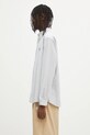 Бавовняна сорочка Human Made Striped Bd Shirt HM29SH011 блакитний SS25